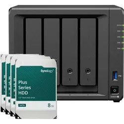 Synology DS925+ 32TB Plus HDD NAS-Bundle NAS inkl. 4x 8TB Synology Plus 3.5 Zoll SATA Festplatte