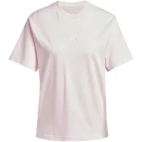 adidas Essentials 3-Streifen Cotton Kurzarm-T-Shirt Clear Pink / White M