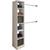 VCM Dacho Kleiderregal 38 x 40 x 194 cm weiß