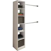 VCM Dacho Kleiderregal 38 x 40 x 194 cm weiß