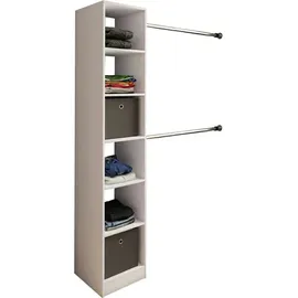 VCM Dacho Kleiderregal 38 x 40 x 194 cm weiß