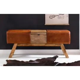 FineBuy Turnbock 120 x 29 x 53 cm braun / braun
