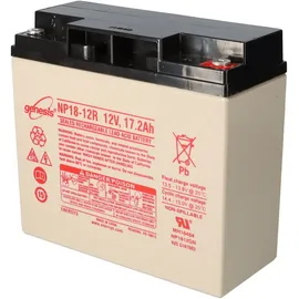 EnerSys Genesis NP18-12R 12V 18Ah M5 Flachpol AGM Blei Akku