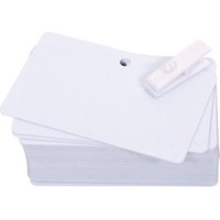 Evolis PVC Blank Pre-Punched Cards, Speicherkartenlesegerät, Weiss