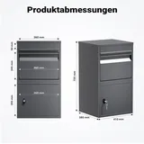 Wiltec Paketkasten grau