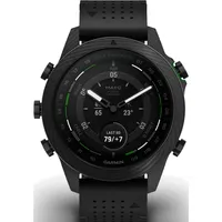 Garmin MARQ 2 Golfer BT 46 mm Carbongehäuse schwarz Silikonarmband schwarz M
