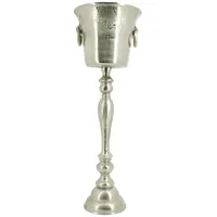 Lesli Living Weinkühler Brush silber Aluminium auf Ständer 80