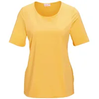 GOLDNER Knitterarmes Shirt mit Elasthan in zitronengelb | Gr.: 38