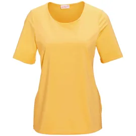 GOLDNER Knitterarmes Shirt mit Elasthan in zitronengelb | Gr.: 38