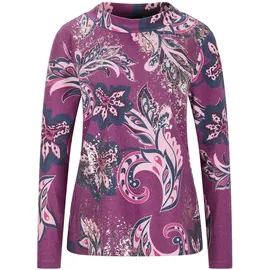 GOLDNER Langarmshirt im Paisley-Design Sweatshirt Pink 50