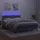 vidaXL Boxspringbett 140 x 200 cm LED Hellgrau