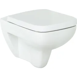 Wand-Tiefspül-WC, Renova Plan, spülrandlos (Ausführung: Wandtiefspül-WC spülrandlos Renova Plan 355x345x540mm weiß)