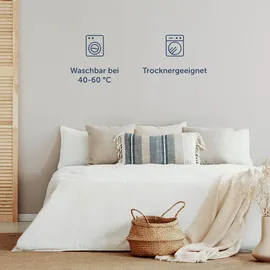 Blumtal Spannbettlaken Mikrofaser 140 x 200 cm weiß