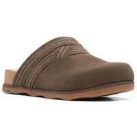 Clarks Damen Brynn Glide Holzschuh, Dunkeles Olivenleder, 39.5 EU