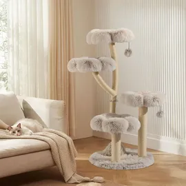 fudajo Designer Kratzbaum 59 x 59 x 123 cm braun