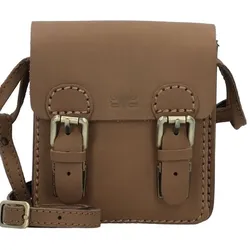 Mika kleine Umhängetasche Leder 15 cm  braun