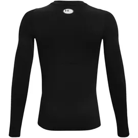 Under Armour HeatGear Armour langarm Trainingsshirt Jungen 001 black/white M 137-149 cm