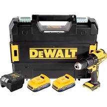 DeWalt DCD 778 E2T inkl. 2x Powerstack Akku 1,7 Ah + Ladegerät + TSTAK