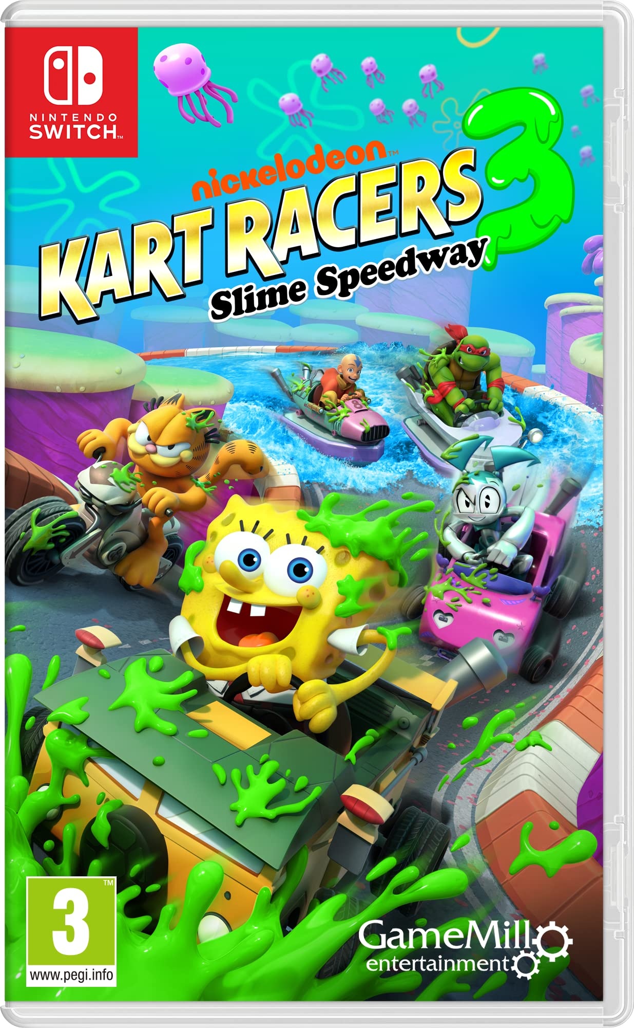 Videogioco GameMill Entertainment Nickelodeon Kart Racers 3 Slime Speedway