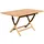 ALEOS. ECHT TEAK Klapptisch 140 x 80 x 77 cm Braun