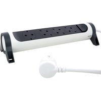 Legrand Drehbare Steckdosenleiste, 4-fach Steckdose, Mehrfachsteckdose, Wand- oder Tischmontage,