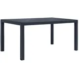 vidaXL Gartentisch 150 x 90 x 72 cm anthrazit