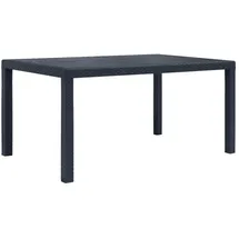 vidaXL Gartentisch 150 x 90 x 72 cm anthrazit