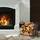 Relaxdays Kaminholzkorb klappbar Metall 44 x 52 x 31 cm Schwarz
