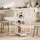 Homcom Küchentisch 80 x 75 x 133,4 cm weiß