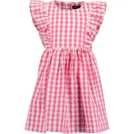 blue seven Sommerkleid BLUE SEVEN, Mädchen, Gr. 98, N-Gr, pink, Web, Obermaterial: 100% Baumwolle, kariert, Basic knieumspielend, Rundhals, Volant, Kleider Sommerkleid, mit Knopfleiste im Rücken
