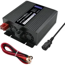 Qoltec intelligente professionelle Monolith-Ladegerät für LiFePO4-, AGM-, GEL- SLA-Batterien 50 A, 12 V)