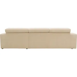 DOMO collection Eckcouch Cord 2-Sitzer Beige
