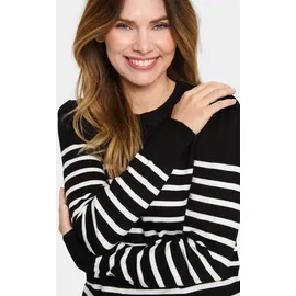 St Tropez MilaSZ LS Striped Schwarz S
