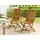 Beliani Gartenstuhl 42 x 42 x 93 cm braun/bronze 2 St.