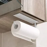 Toilettenpapierhalter Ohne Bohren, Wandmontierter Küchen- Oder Badezimmerschrank, Abriebfestes, Selbstklebendes Wandregal