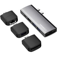 Caruba Multifunktionaler 9-in-1 USB-C Hub Space Grau