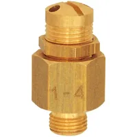 Riegler Mini-Abblasventil, Messing, G 1/8, Ansprechdruck 1,0 - 4,0