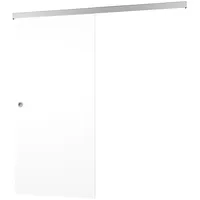 inova Holzschiebetür Weiß 900 x 2035 mm Komplettset mit Griffmuschel