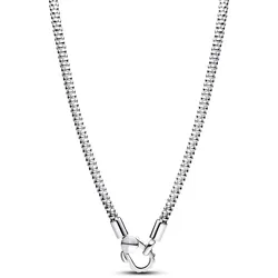 Pandora 393682C00 Damen-Halskette Silber Nieten, 45 mm