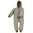 cosilana Baby Overall mit Kapuze aus Bio Wolle / Bio Baumwolle Latte macchiato-Melange 86/92