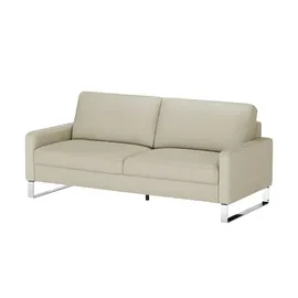 Max Schelling Ledersofa 2-Sitzer Creme