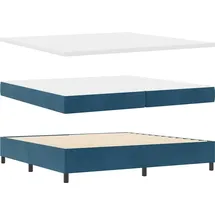 vidaXL Boxspringbett 100 x 200 cm Blau