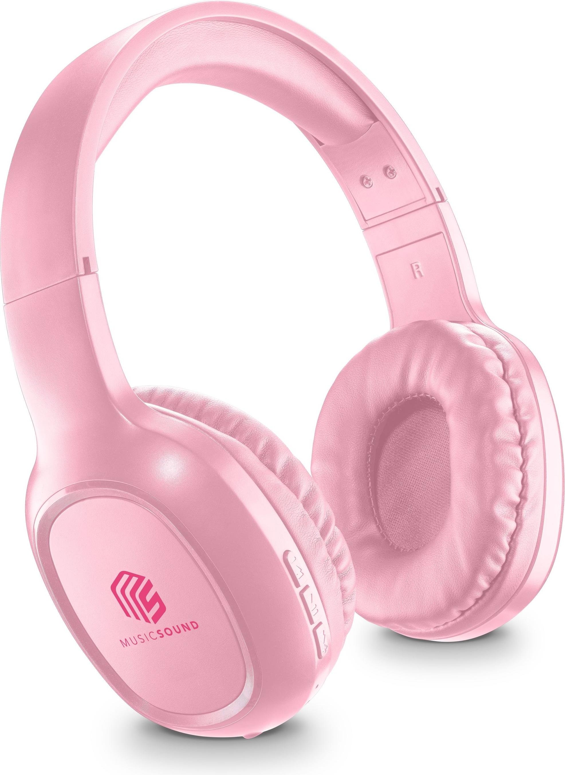Cellularline Music & Sound Bluetooth Headphone BASIC (120 h, Kabellos), Kopfhörer, Pink