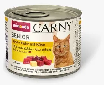 Animonda Cat Carny Senior Rind & Huhn & Käse - 6x200g