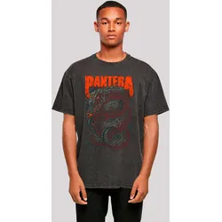 T-Shirt F4NT4STIC "Pantera Venomous Snake", Herren, Gr. M, schwarz, Obermaterial: 100% Baumwolle, casual, oversize, Rundhals, Kurzarm ohne Bündchen, Shirts, Premium Qualität