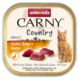 Carny Country Katzenfutter nass Huhn + Ente + Gans (32 x 100g), Katzen Nassfutter von animonda ohne Getreide und Zucker, mit frischen fleischlichen Zutaten