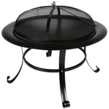 Buri 73cm Garten-Feuerstelle Metallofen Feuerkorb Terrassenofen