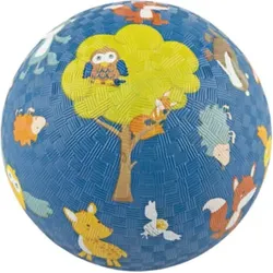 SIGIKID 43086 Spielball aus reinem Naturkautschuk, Motiv Wald, blau