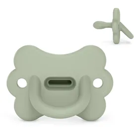 Suavinex Suavinex, Silikon-Schnuller, für Babys 0/6 Monate & Neugeborene, mit physiologischem SX Pro-Sauger, weich & flexibel, ideal zum Schlafen, respektiert die Mundentwicklung, Butterfly, Lake Green