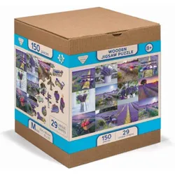 INVENTO 502250 Holzpuzzle 150 Teile Wooden City: Wooden Puzzle Lavender France M